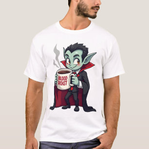 Vampire koffieliefhebber � Griezellige Latte Shirt