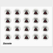 Vampire Koningin Halloween Feest Ronde Sticker (Vel)