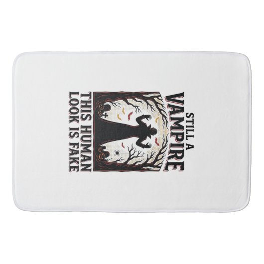 Vampire kostuum shirt grappig Halloween menselijke Badmat (Voorkant)