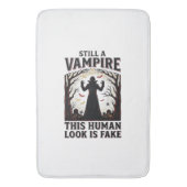 Vampire kostuum shirt grappig Halloween menselijke Badmat (Voorkant Verticaal)