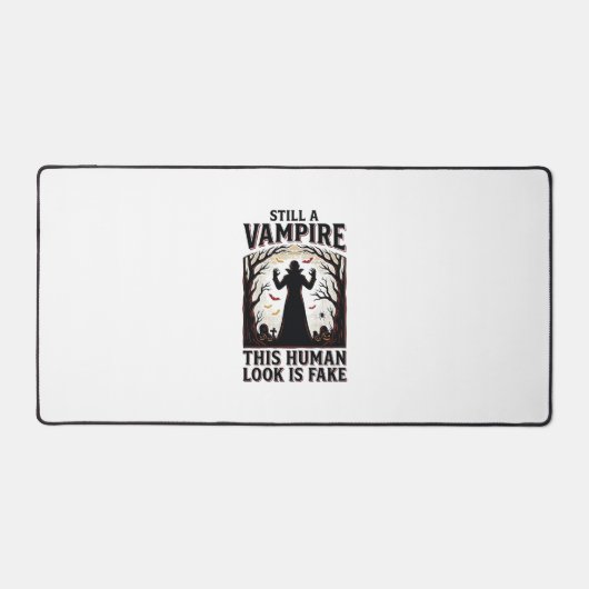 Vampire kostuum shirt grappig Halloween menselijke Bureaumat (Voorkant)