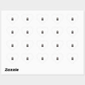Vampire kostuum shirt grappig Halloween menselijke Hart Sticker (Vel)