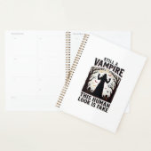 Vampire kostuum shirt grappig Halloween menselijke Planner (Display)