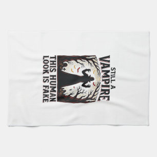 Vampire kostuum shirt grappig Halloween menselijke Theedoek