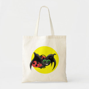 Vampire Ladybug Bat Canvas tas