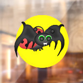 Vampire Ladybug Bat Raamsticker (Vel 2)