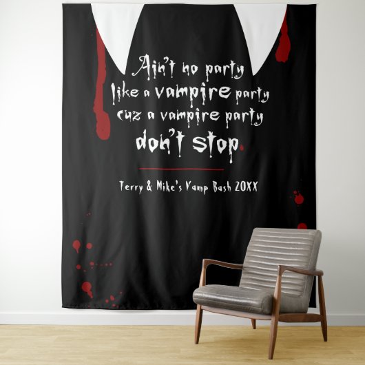 Vampire Lair Party Stop niet met Halloween Backdro Wandkleed (In situ)