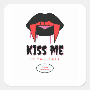 Vampire Lippen Halloween Kus Me Sticker