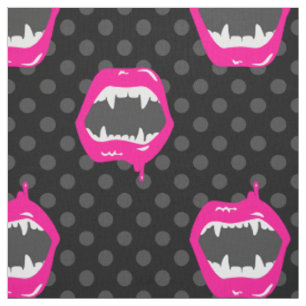 vampire lippen monster getande wezen roze stof