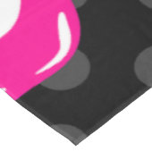 vampire lippen monster getande wezen roze tafelkleed (Gekanteld)