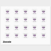 Vampire Lips Gothic Dank u wel zweet zestien stick Ronde Sticker (Vel)