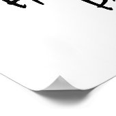 Vampire Lips Gothic Halloween Party Welcome Sign Poster (Hoek)