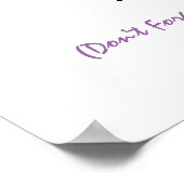 Vampire Lips Gothic Halloween Party Welcome Sign Poster (Hoek)