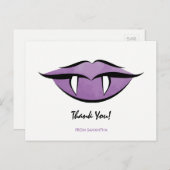 Vampire Lips Gothic Halloween Verjaardag Briefkaar Briefkaart (Voorkant / Achterkant)