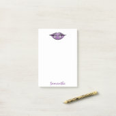 Vampire Lips Gothic Paars Post-it® notes (Op bureau)