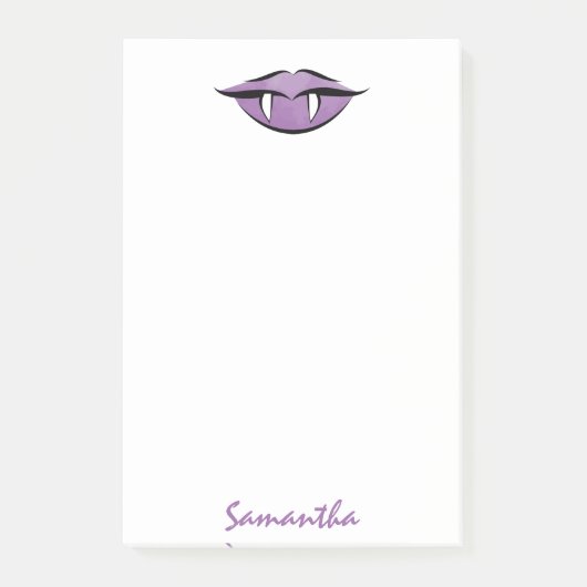 Vampire Lips Gothic Paars Post-it® notes (Voorkant)