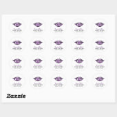 Vampire Lips Gothic Sweet Sixteen Birthday Sticker (Vel)