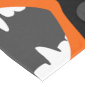 vampire lips monster fanged creature orange tafelkleed (Gekanteld)