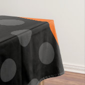 vampire lips monster fanged creature orange tafelkleed (Voorbeeld)