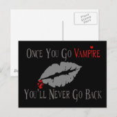 Vampire Love Briefkaart (Voorkant / Achterkant)