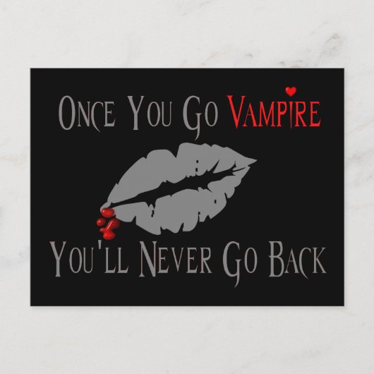 Vampire Love Briefkaart (Voorkant)