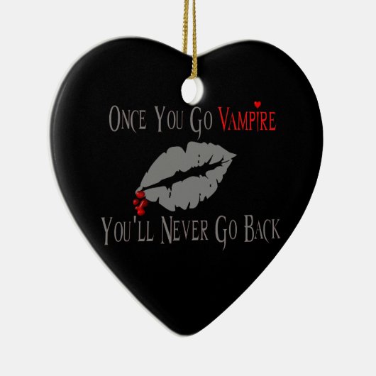 Vampire Love Keramisch Ornament (Rechts)