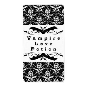 Vampire Love Potion Halloween Labels