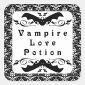 Vampire Love Potion Halloween Stickers (Voorkant)