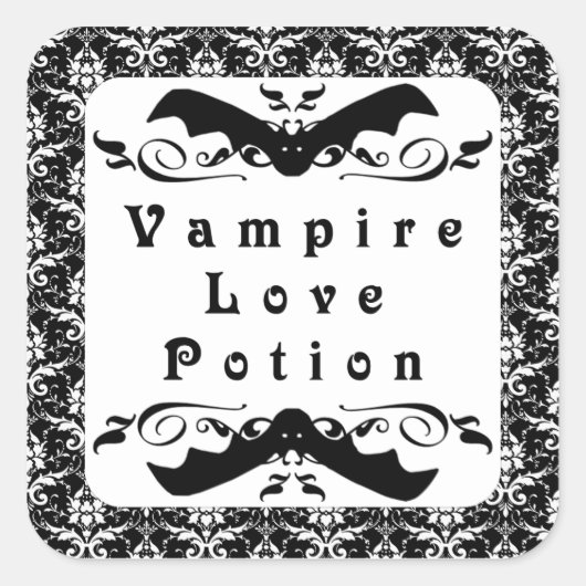 Vampire Love Potion Halloween Stickers (Voorkant)