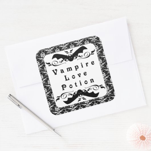 Vampire Love Potion Halloween Stickers (Envelop)
