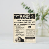 Vampire Mail Order Advertisation Briefkaart (Staand voorkant)