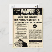  Vampire Mail Order Advertisation Briefkaart (Voorkant / Achterkant)