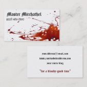 Vampire Master Bloody Visitekaartje (Voorkant / Achterkant)