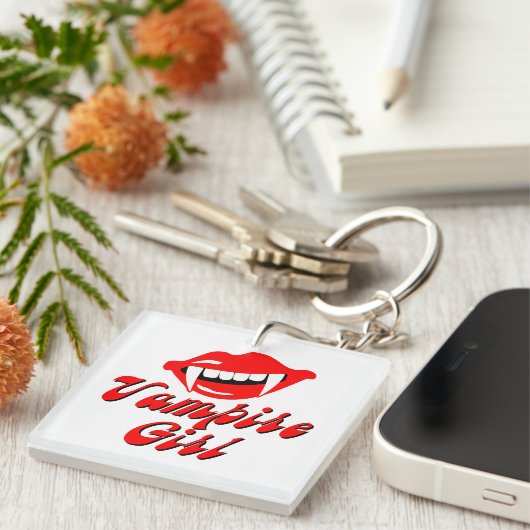 Vampire meisje sleutelhanger (Voorkant Rechts)