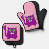Vampire Mew Ovenwant & Pannenlap Set (Voorkant / Achterkant)