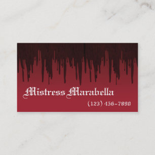 Vampire Mistress Bloody Visitekaartje