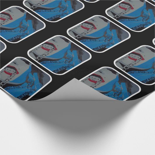 'Vampire mistress' op glanzend omslagpapier Cadeaupapier (Hoek)