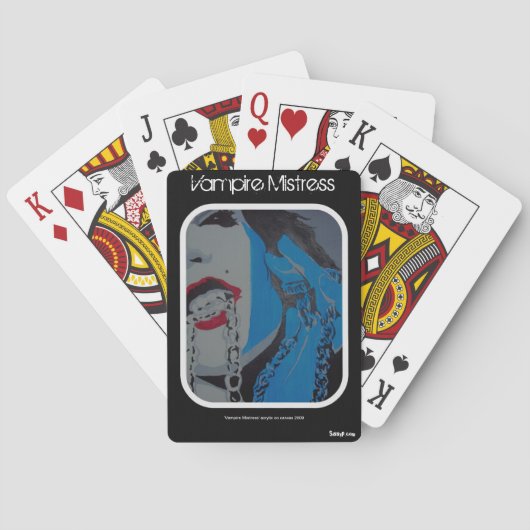 Vampire mistress-speelkaarten speelkaarten (Achterkant)