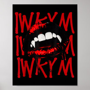 Vampire Mond Grappige Halloween Kostuum Iwkym Poster