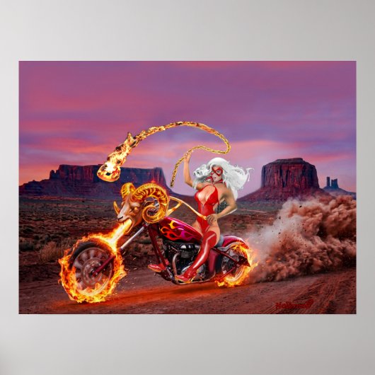 VAMPIRE MOTORFIETSR REBEL BABES POSTER (Voorkant)