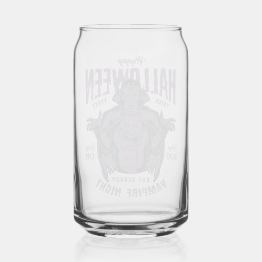 Vampire Night Halloween Glass – Paarse gotiek Blikvorm Glas (Achterkant)