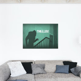Vampire Nosferatu Green Horror Thriller Canvas Afdruk