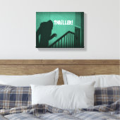 Vampire Nosferatu Green Horror Thriller Canvas Afdruk (Insitu (Slaapkamer))