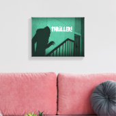 Vampire Nosferatu Green Horror Thriller Canvas Afdruk (Insitu (Woonkamer))