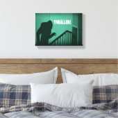 Vampire Nosferatu Groene Horror Thriller Canvas Afdruk (Insitu (Slaapkamer))