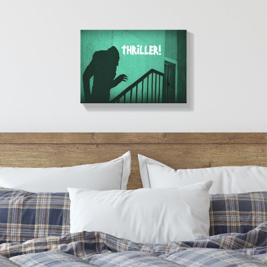 Vampire Nosferatu Groene Horror Thriller Canvas Afdruk (Insitu (Slaapkamer))