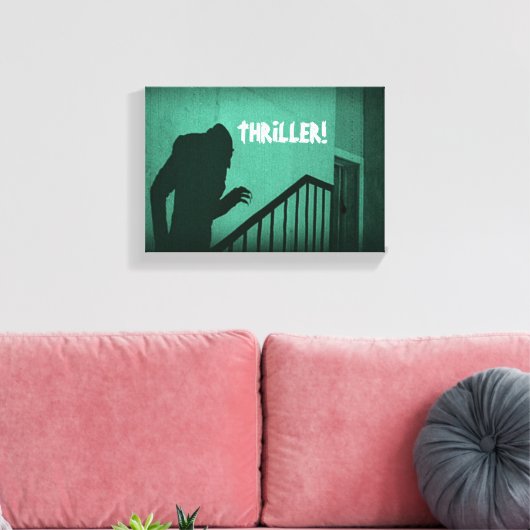 Vampire Nosferatu Groene Horror Thriller Canvas Afdruk (Insitu (Woonkamer))