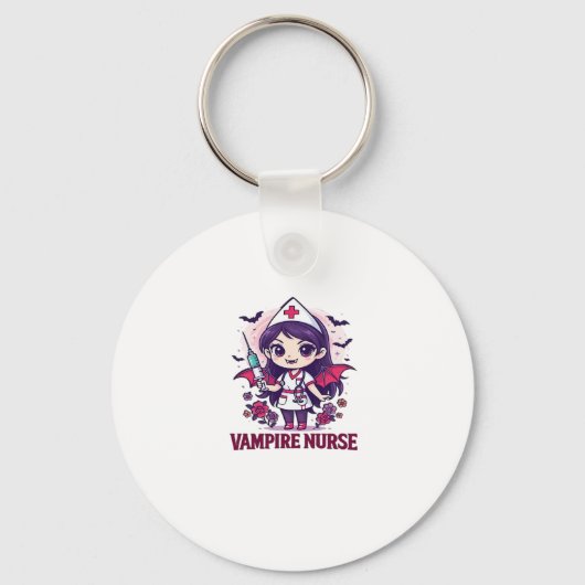 Vampire Nurse Shirt � Funny Halloween Medical Work Sleutelhanger (Voorkant)