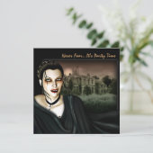 Vampire op uitnodiging van de Hall Gothic Party (Staand voorkant)