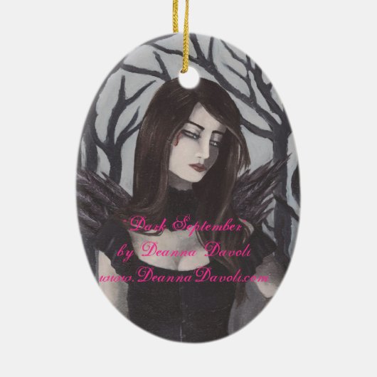 Vampire Ornament Gothic Art Ornament (Achterkant)